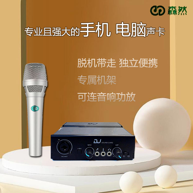 森然DJ声卡+森然GD麦克风