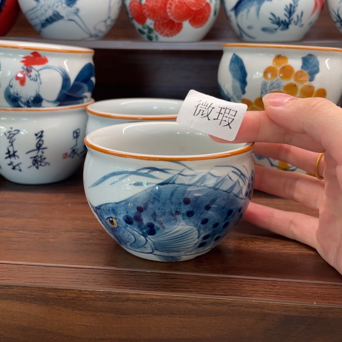 釉下老陶泥手工绘制