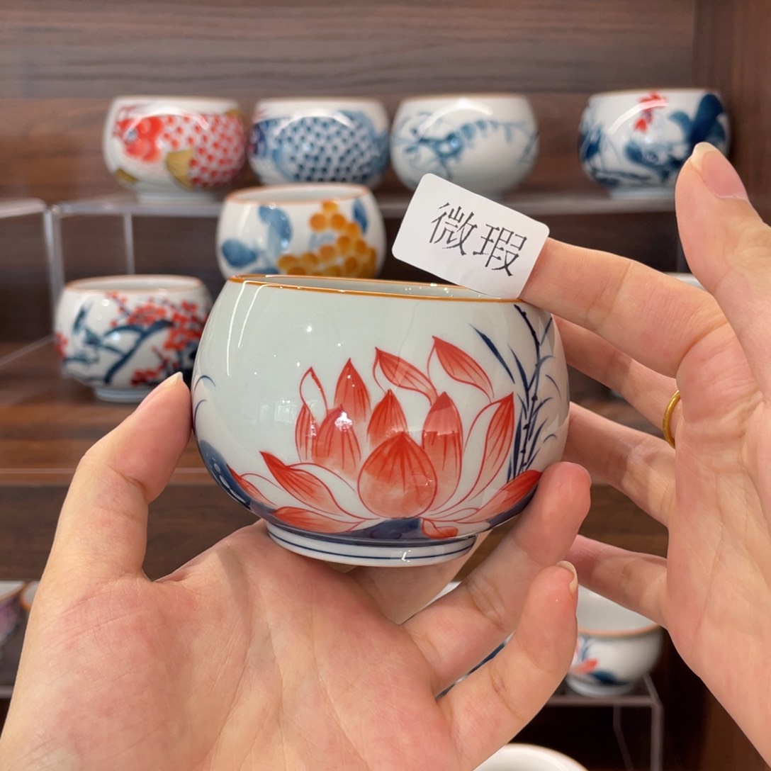 釉下老陶泥手工绘制