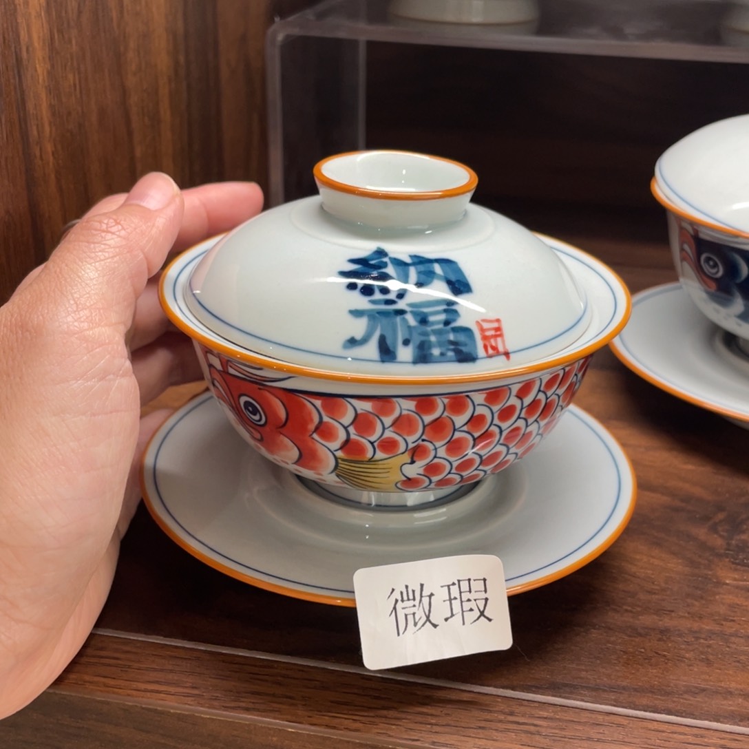 微瑕釉下彩纯手绘