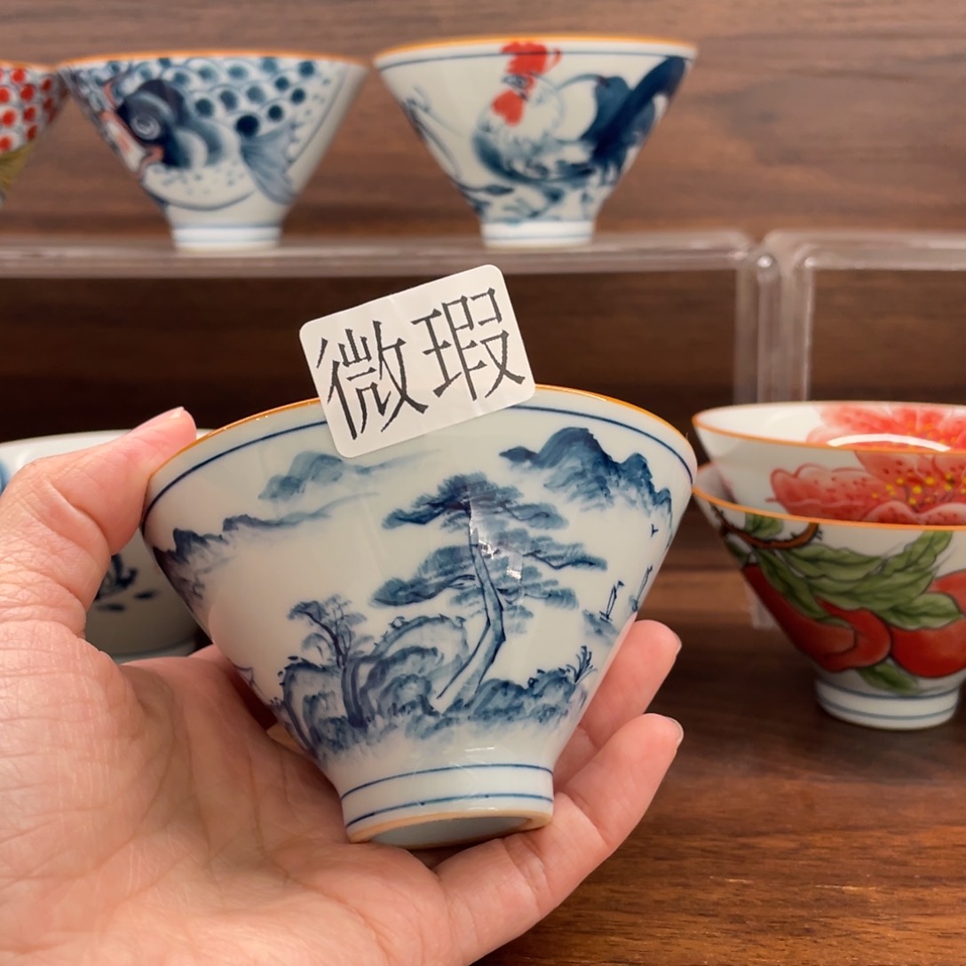微瑕釉下彩纯手绘