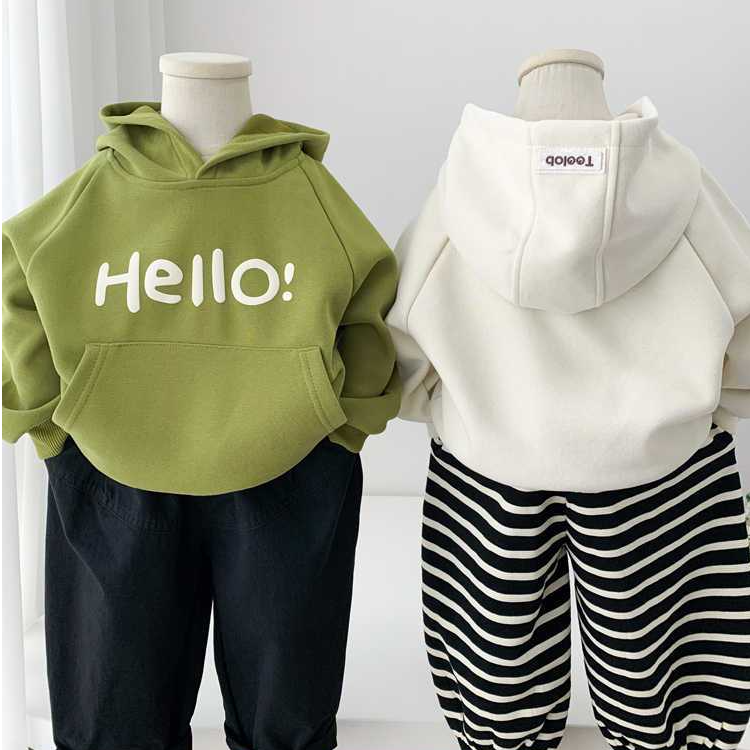 男童卫衣春秋装儿童字母连帽衫2026新款韩版春秋季中童小童上衣潮