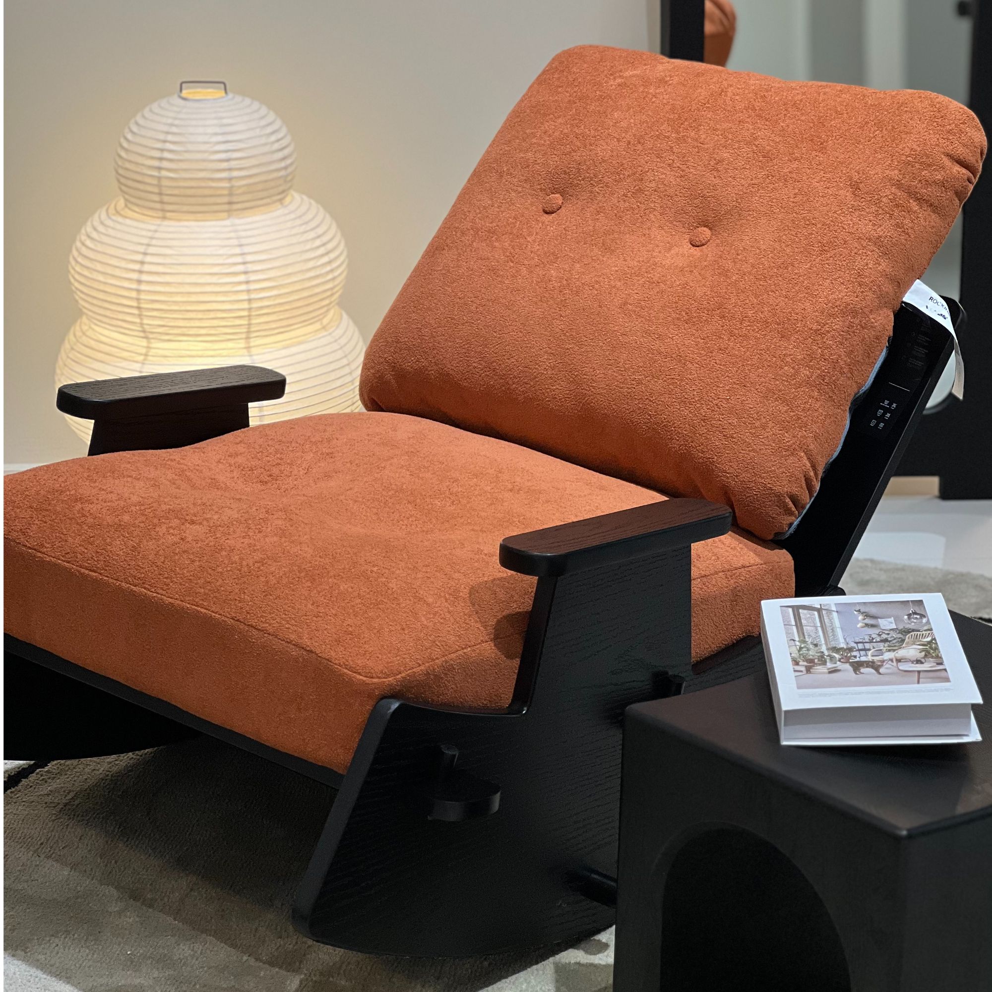 【实木摇摇椅·羊羊力荐】轻奢复古北欧休闲单人沙发