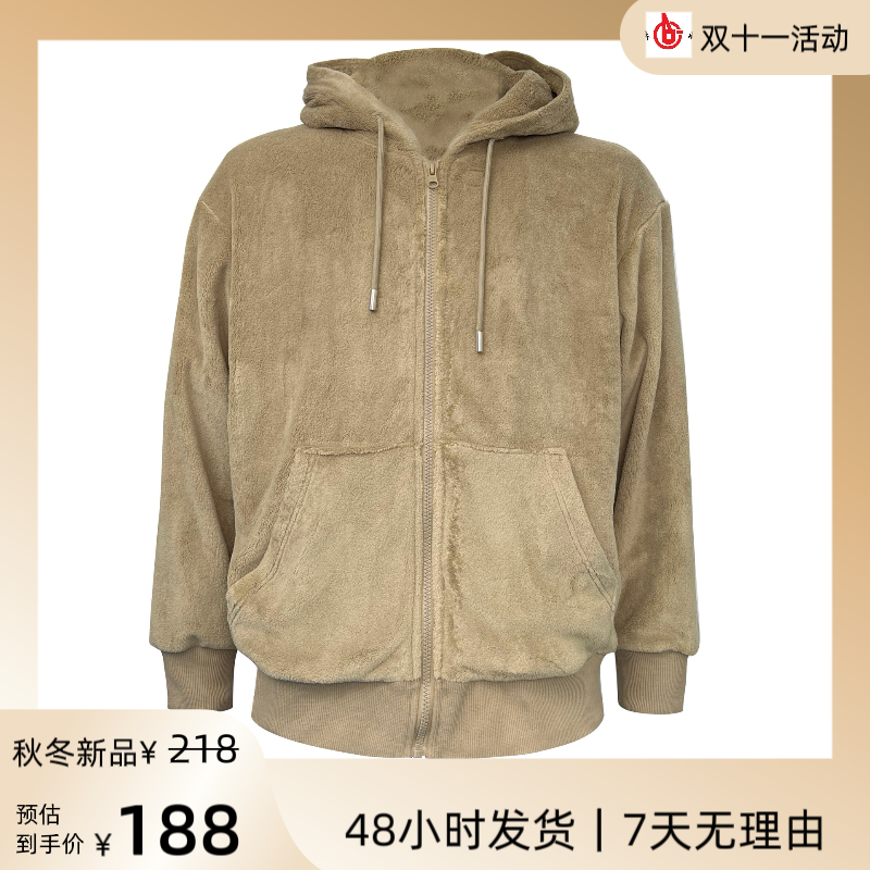 （新品）秋季男女通款单层珊瑚绒卫衣上衣