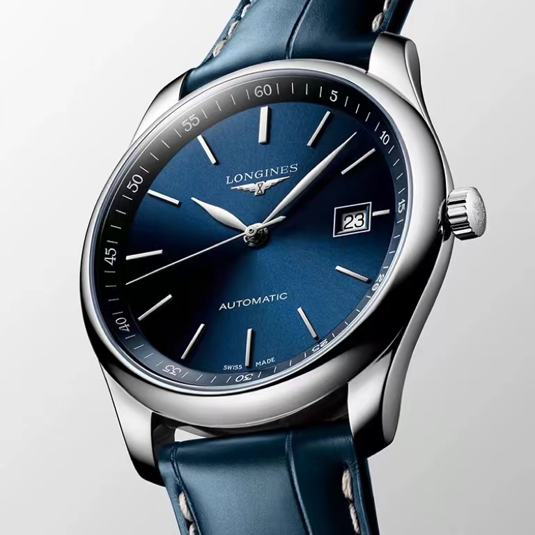 99新 Longines/浪琴 名匠793蓝盘系列男士手表/自动机芯/休闲商务