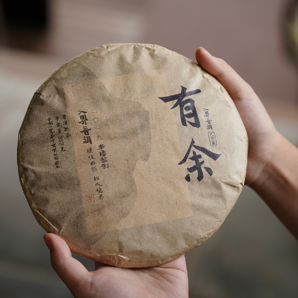 入界2019年 有余 李扬拼配古树熟茶 茶叶进化论工艺 357克饼茶