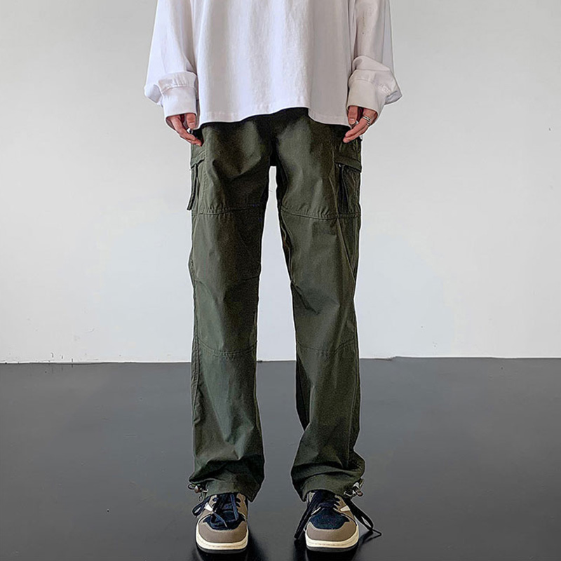 美式机能风冲锋裤男款户外爬山穿搭工装裤潮牌防水防风直筒登山裤