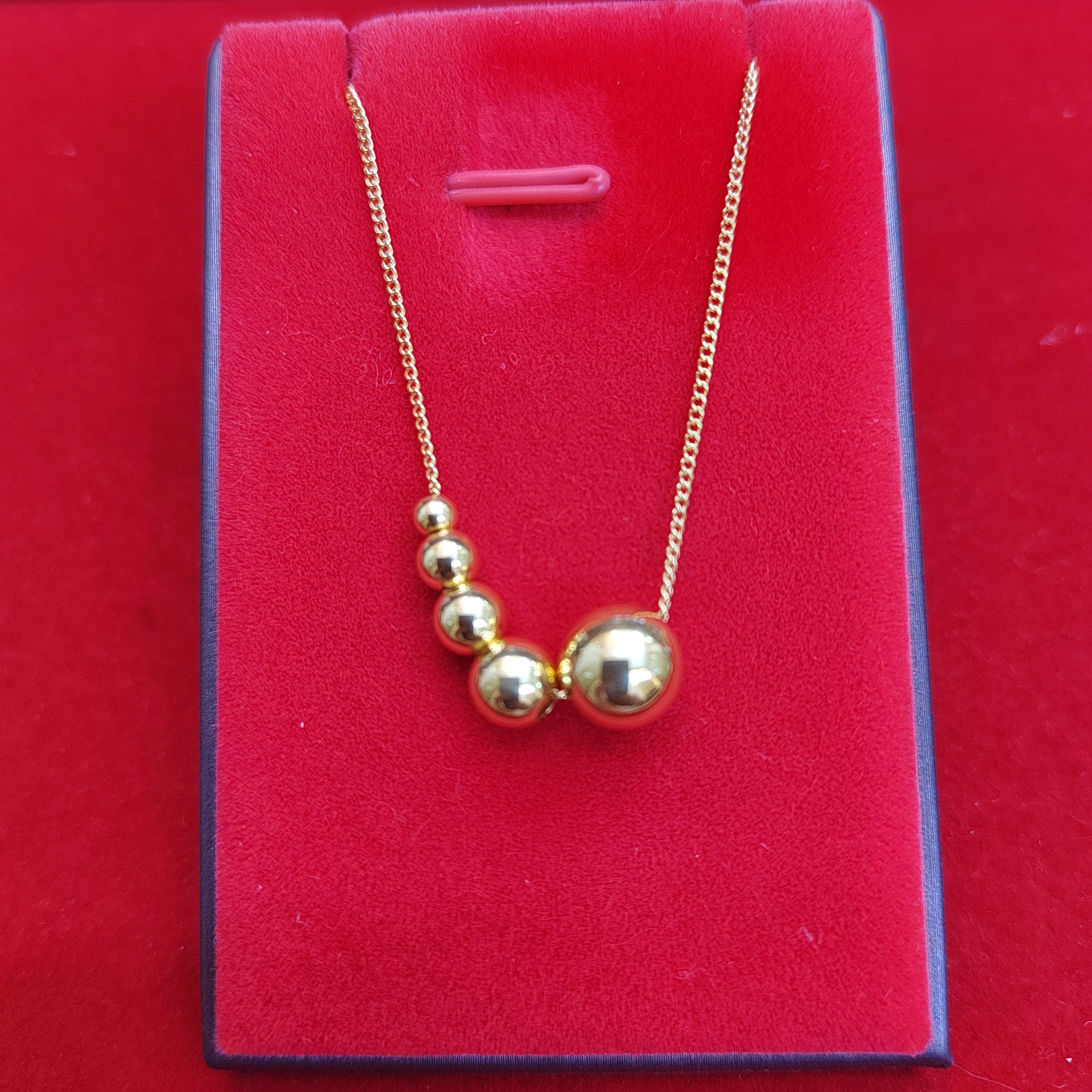 一碗水香港黄金 足金套链 光珠套链 5G工艺 真金 假一赔十 畅销