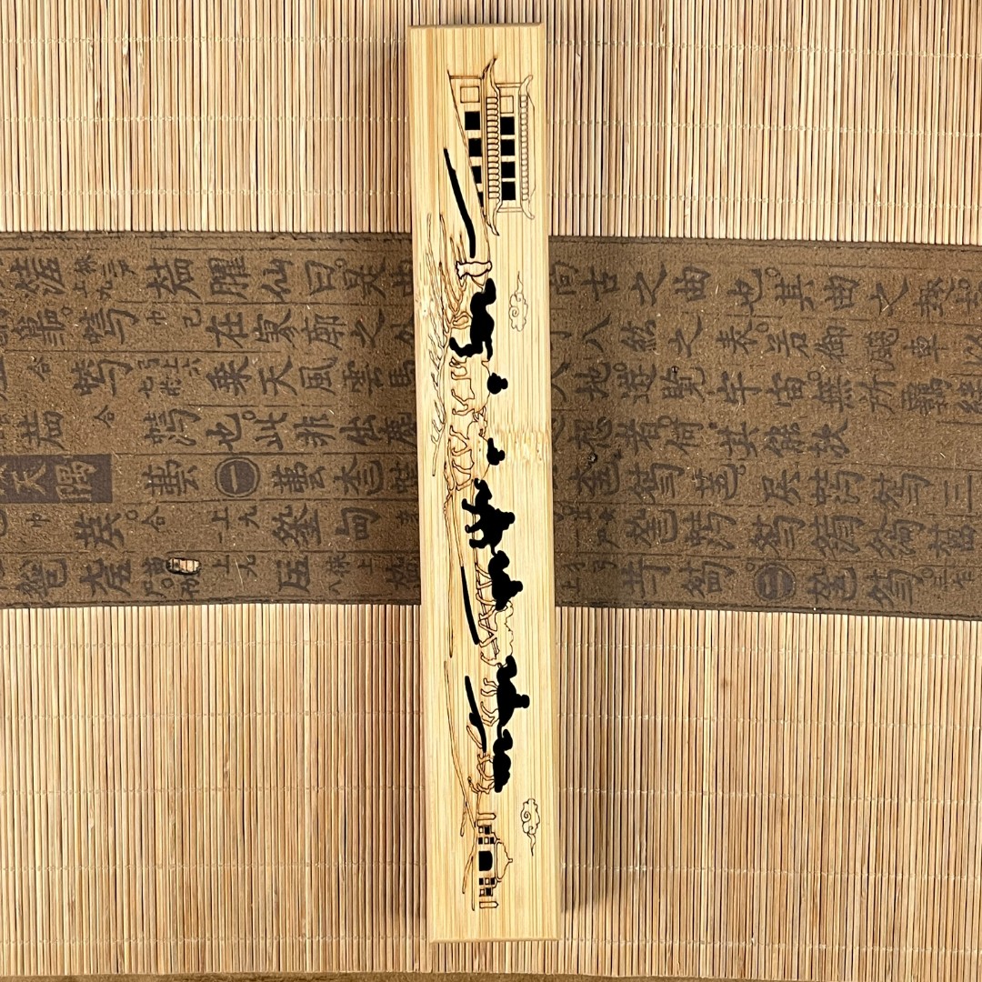 【三言】线香盒竹木制檀香卧香炉茶道家用香插镂空熏香炉香托底座