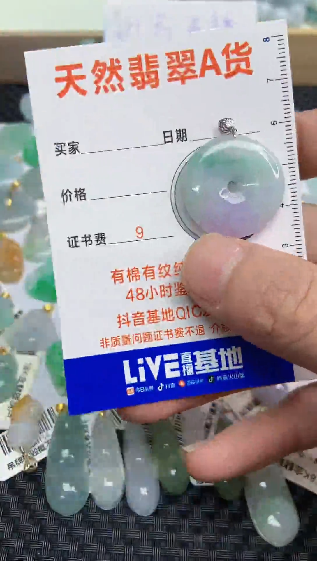 【闪购商品】翡翠颈饰18K金镶嵌95