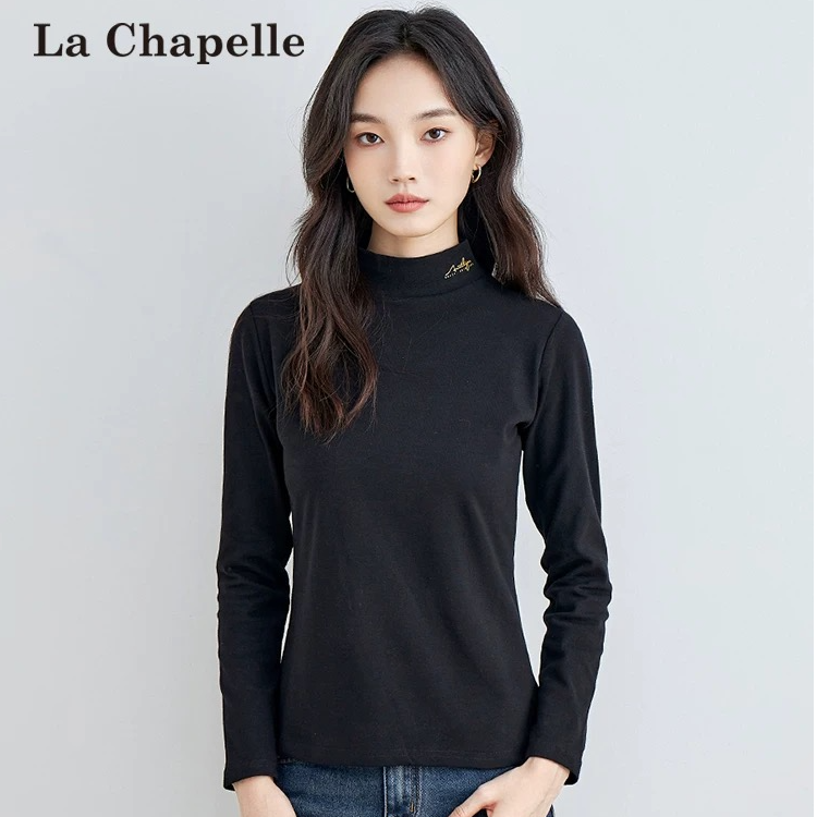La Chapelle/拉夏贝尔2024夏季新款内搭保暖衣休闲卫衣抓绒衣Z