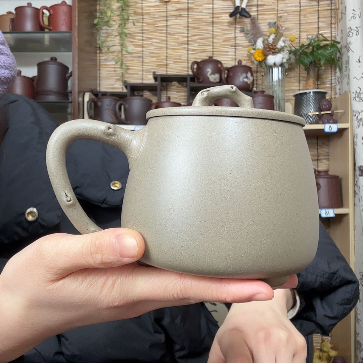 【闪购商品】紫砂茶杯段*子青段石瓢