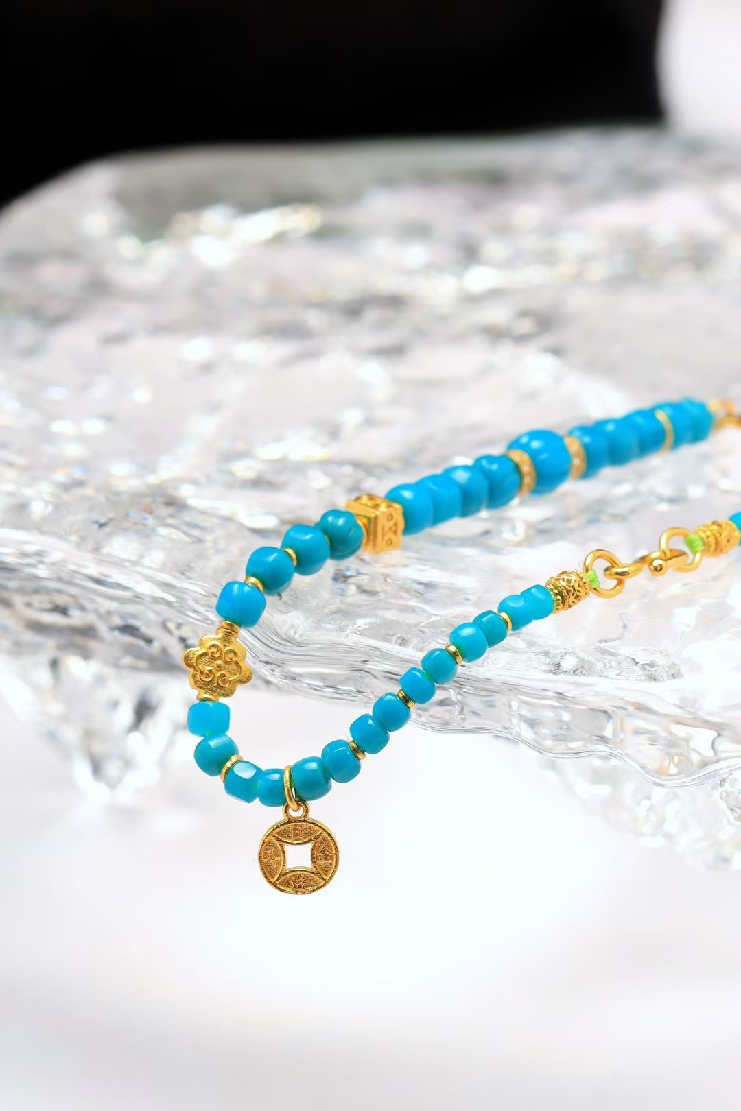 高瓷玉化24k女神手链经典洋气