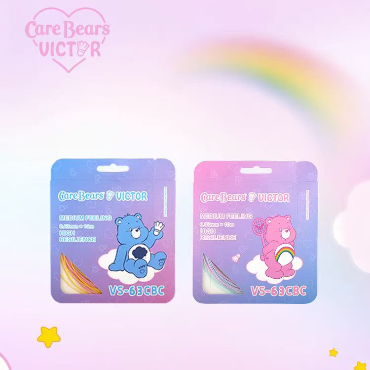 VICTOR/威克多羽毛球线爱心熊联名款双色线威克多VS-63CBC高弹线
