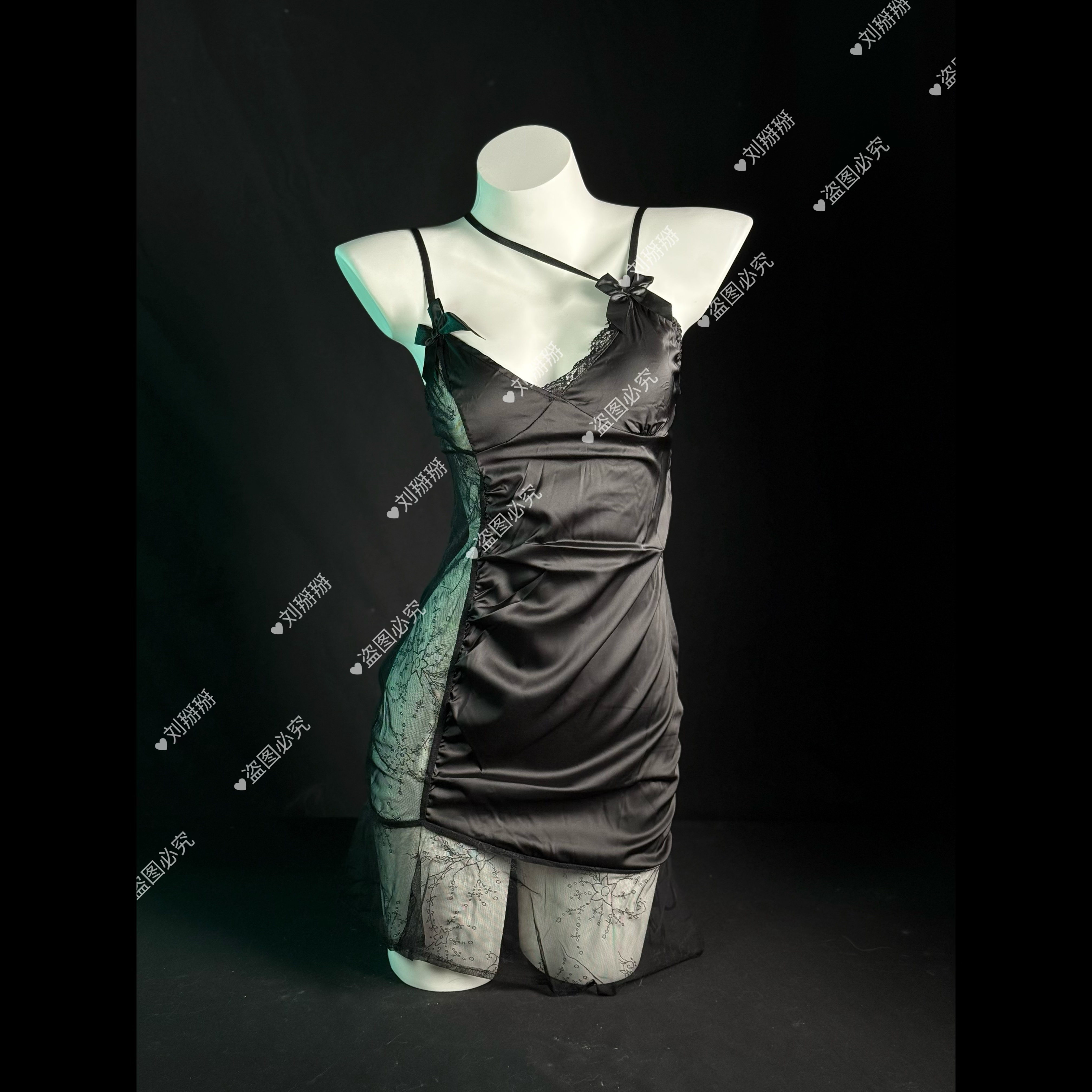 刘掰掰【梦幻】时尚气质蕾丝性感夏季薄款宫廷露背纯欲风性感睡裙