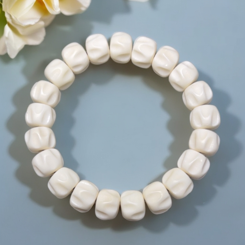 纯天然鹿角手工雕刻百香籽手串手持男女同款精美时尚百搭