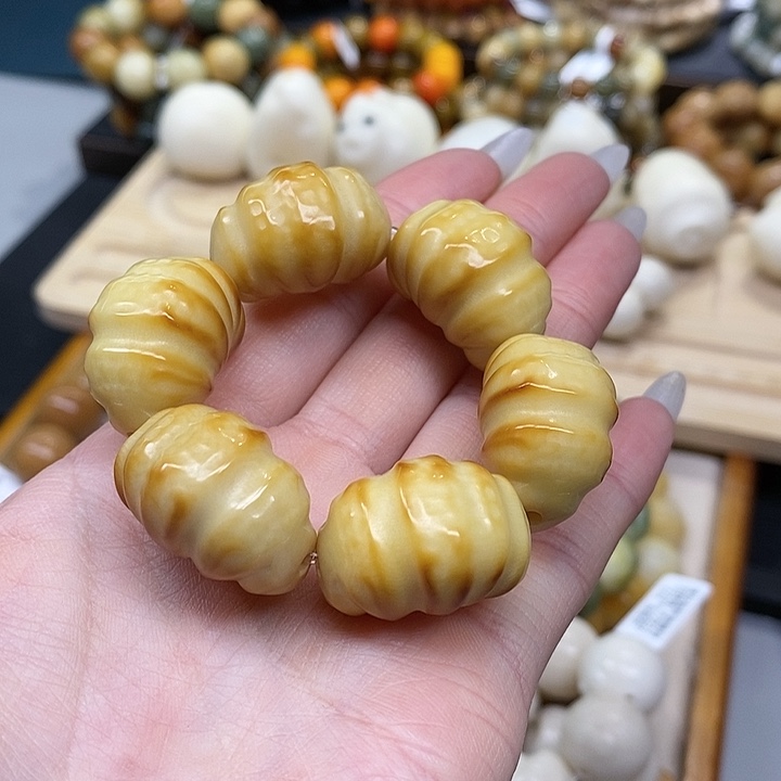 菩提根/象牙果手串11.12.14象牙果炭烤牛角包