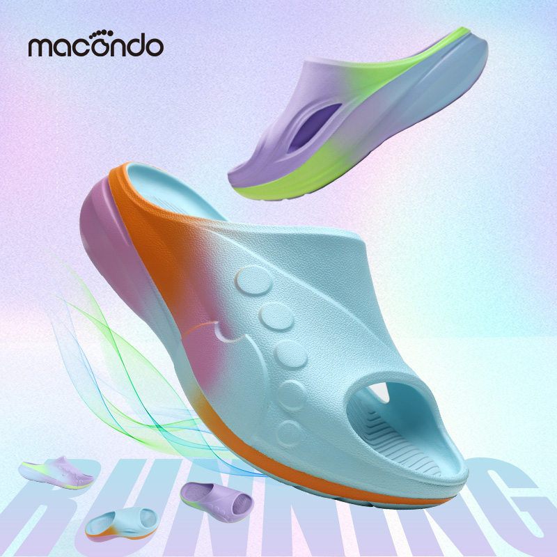 马孔多跑后放松鞋 幻彩配色设计 户外休闲运动放松鞋 跑步马拉松