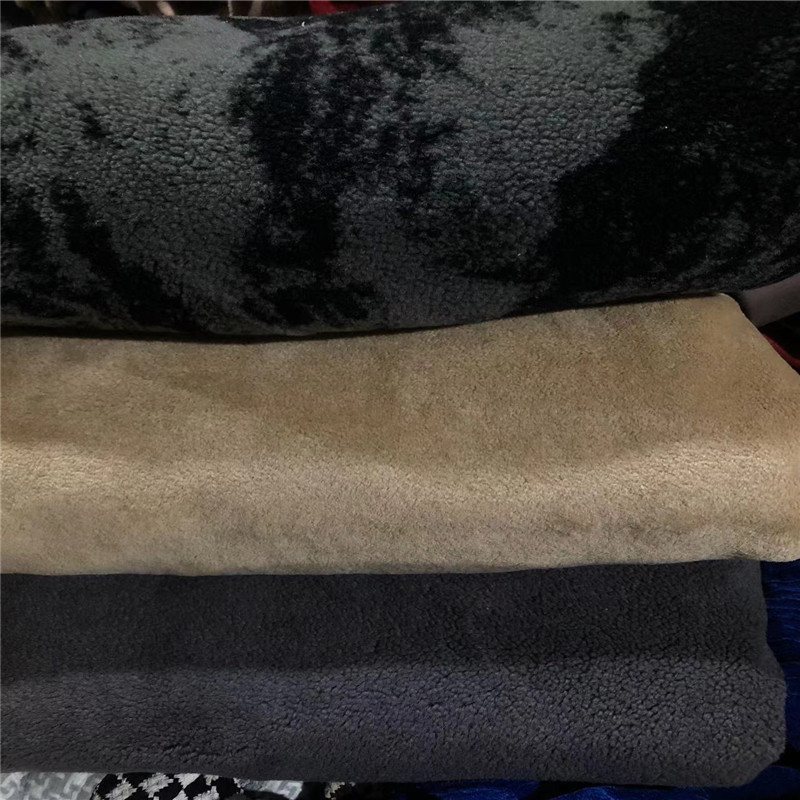 5斤貂绒颗粒绒皮毛一体面料