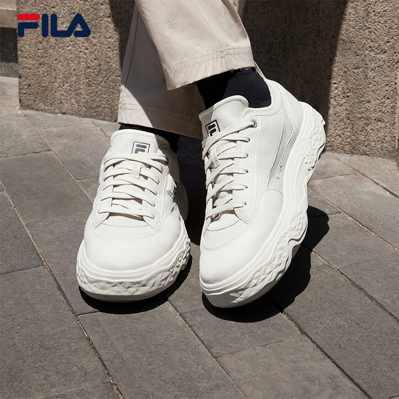 Fila/斐乐男鞋【二代ROCK岩石鞋】透气舒适休闲帆布鞋运动鞋