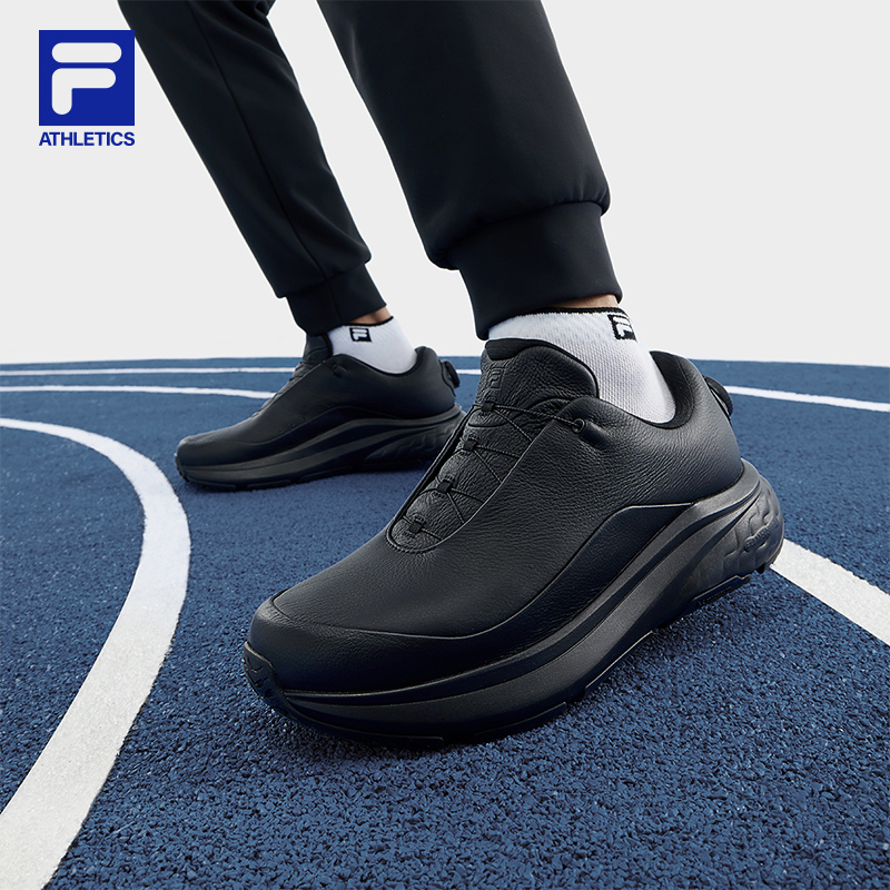 Fila/斐乐新款男【柔云菁英版BOA】时尚商务皮面运动鞋A12M441104F