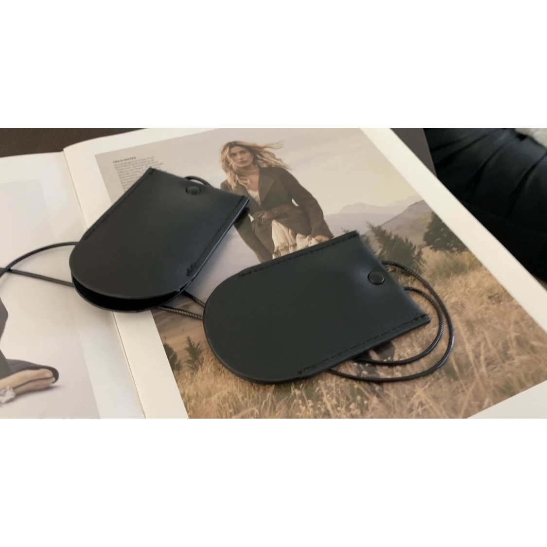 非金属皮质项链 卢尚设计师款包包项链0808