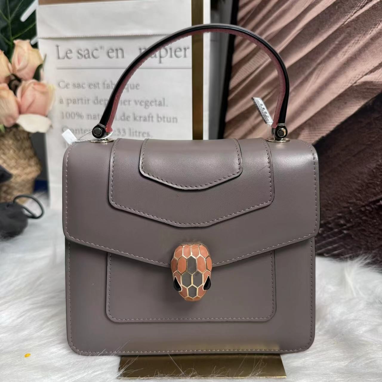 95新 BVLGARI/宝格丽 /伊一/95/10066/单肩包/