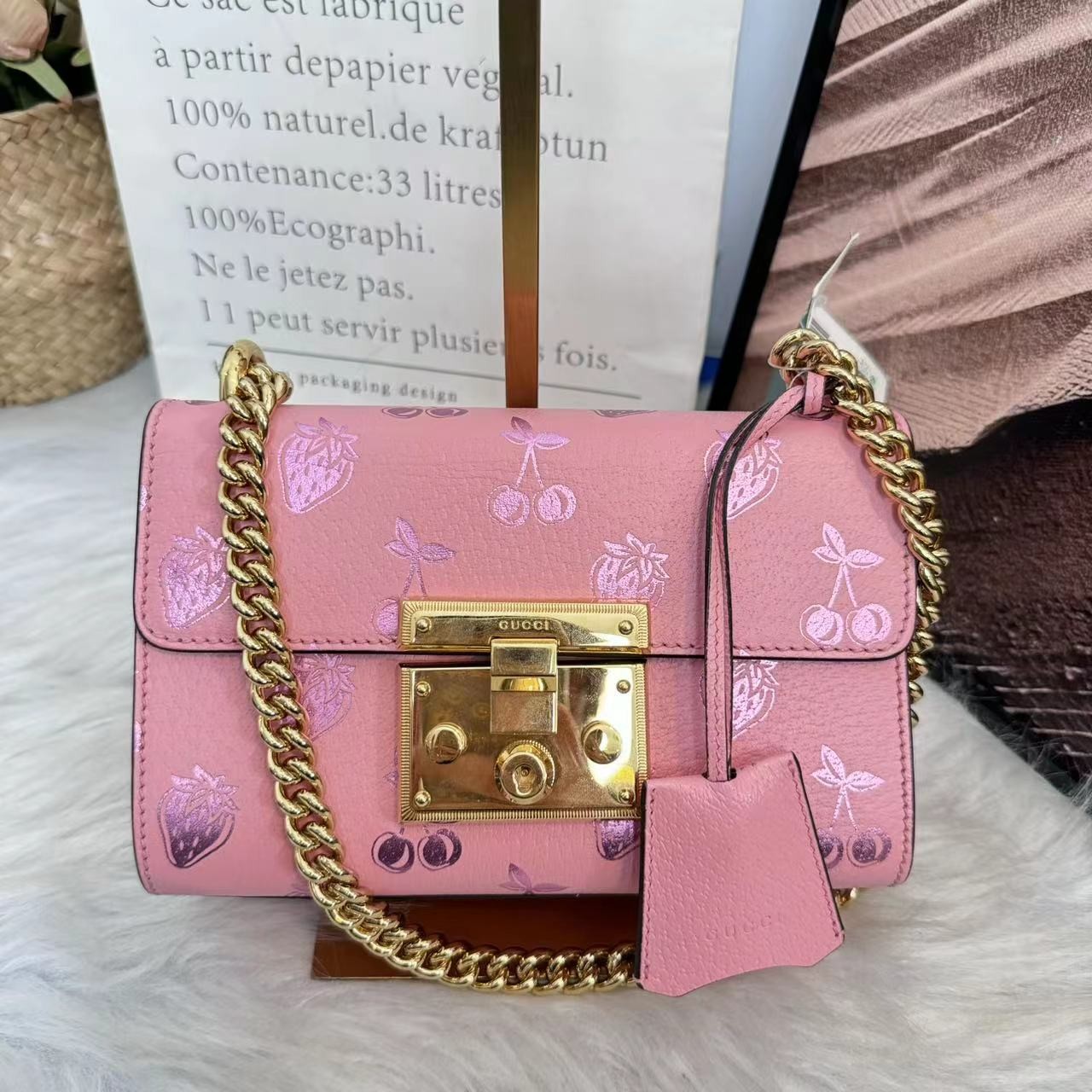95新 GUCCI/古驰 /伊一/95/726555/单肩包/