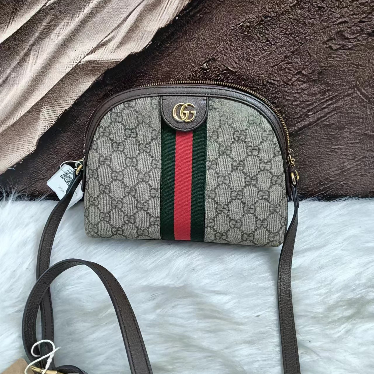 95新 GUCCI/古驰 /伊一/95/65820/单肩包/