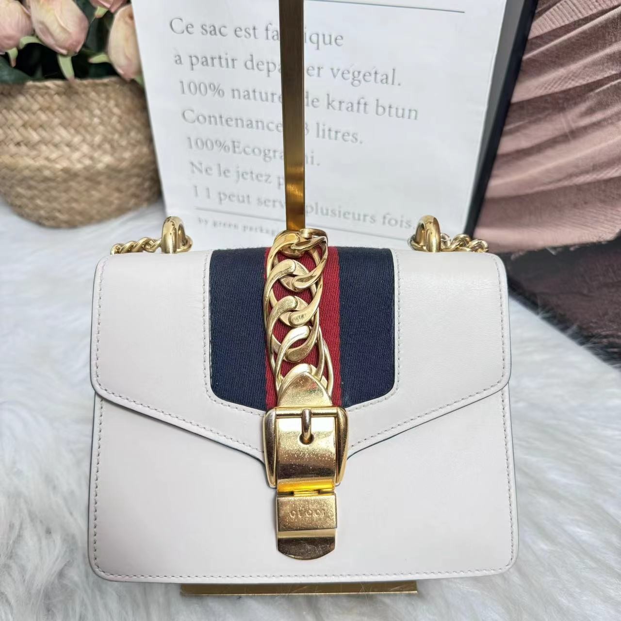 95新 GUCCI/古驰 /伊一/95/01120/单肩包/