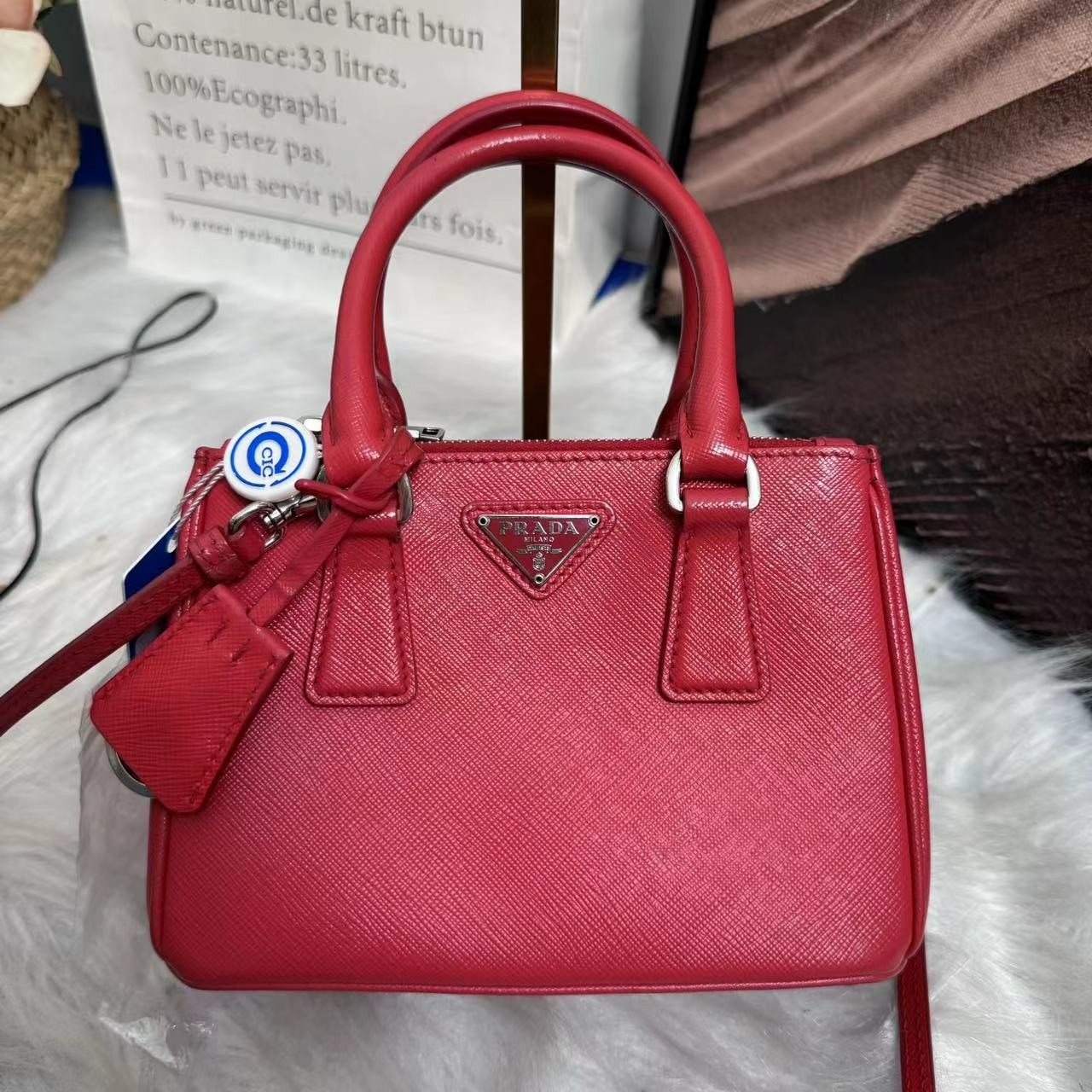 95新 Prada/普拉达 /伊一/95/48021/单肩包/