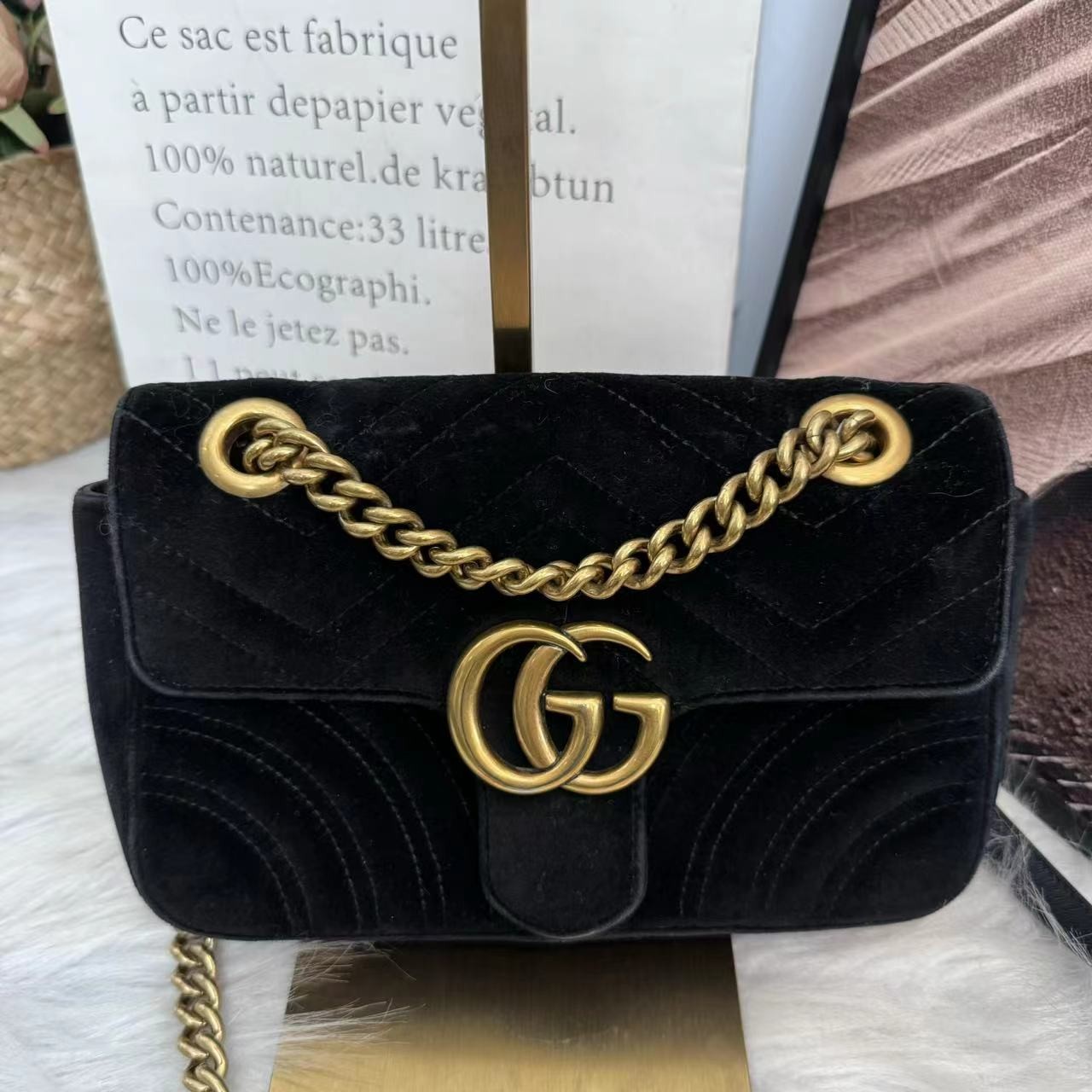 95新 GUCCI/古驰 /伊一/95/730571/单肩包/