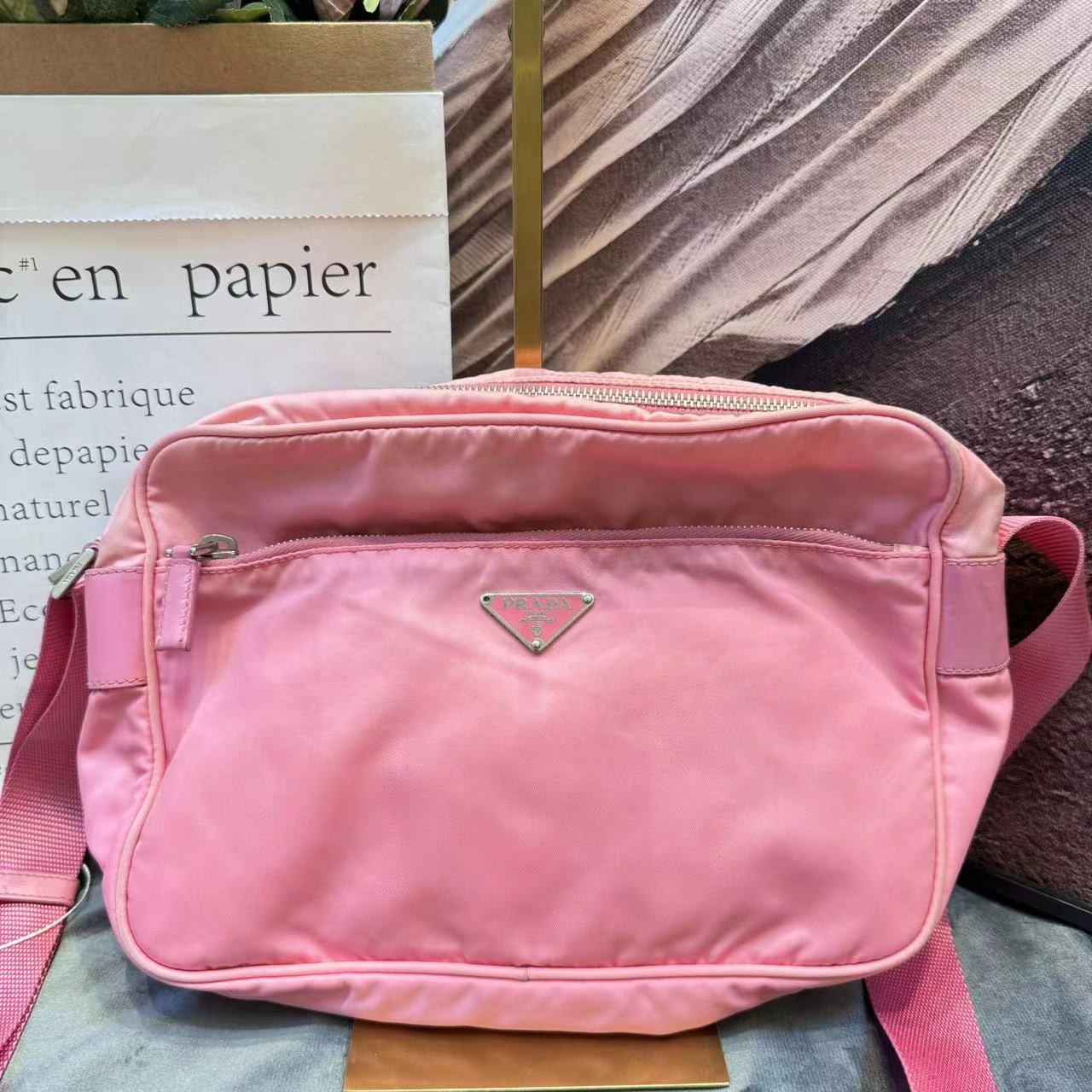 95新 Prada/普拉达 /伊一/95/82037/单肩包/