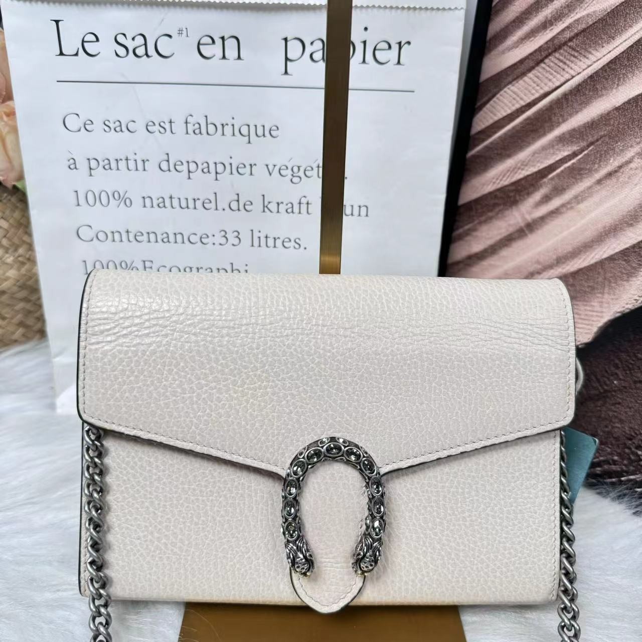 95新 GUCCI/古驰 /伊一/95/735832/单肩包/