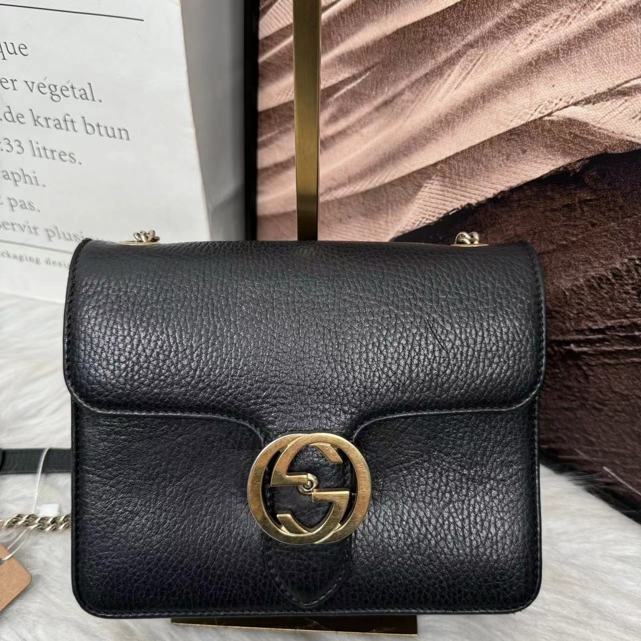 95新 GUCCI/古驰 /伊一/95/49629/单肩包/