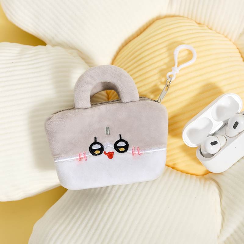 诺比小兔nobi原创耳机包卡通卡包可爱毛绒零钱包学生生日礼物