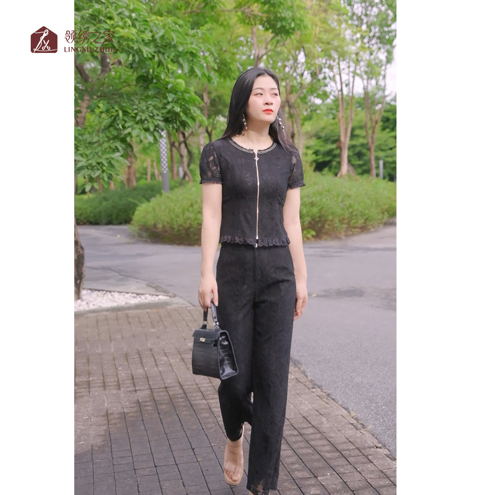 休闲时尚减龄修身套装#L701711E+702635C百搭显瘦气质宽松洋气