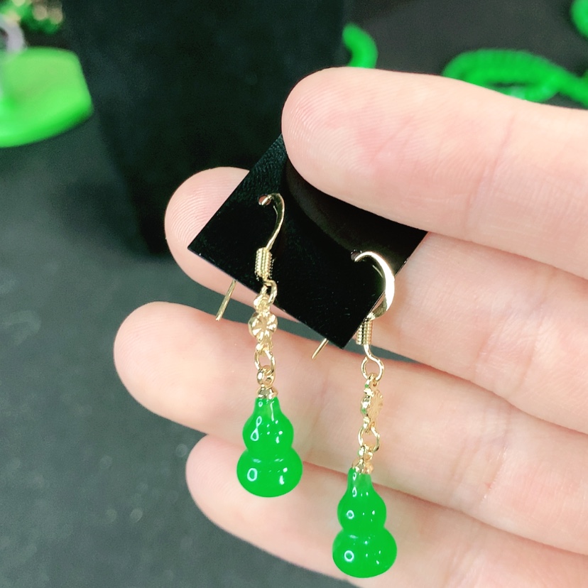 【闪购商品】翡翠耳饰未镶嵌