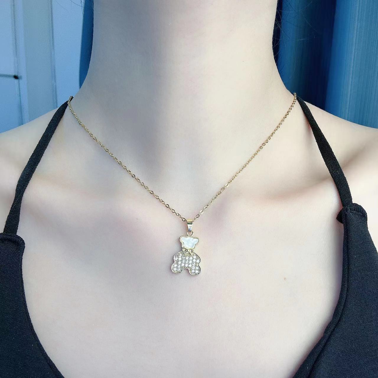 钛钢项链 气质轻奢时尚百搭简约精致可爱小众 XL9243