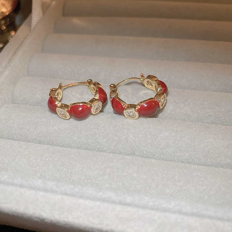 铜合金耳饰 时尚百搭个性精致小众耳饰LY0249