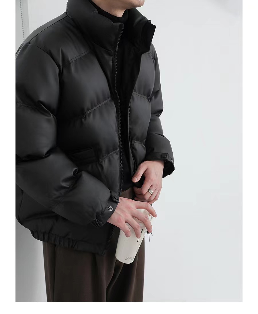 YI-FAN 新款冬季立领棉服加厚韩版百搭保暖宽松男士棉袄情侣衣服
