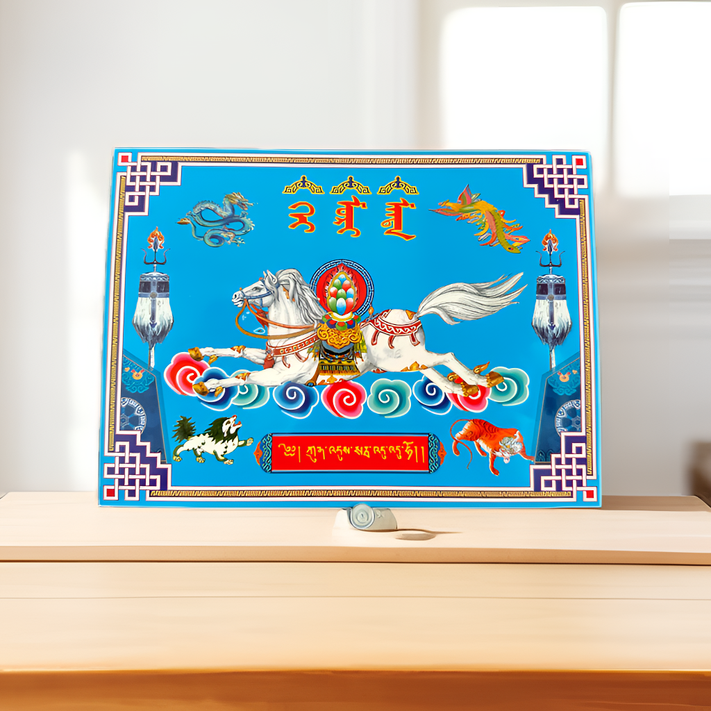 蒙古元素2025年装饰风马图