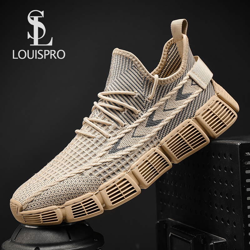 Louispro2023轻奢男士夏季飞织透气潮鞋时尚百搭休闲鞋板鞋