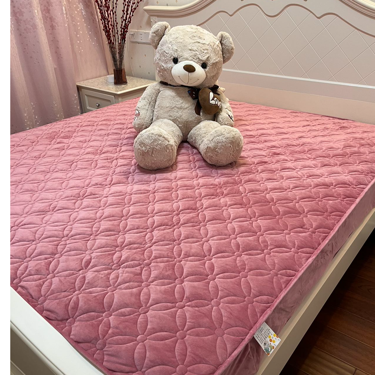 宝宝绒床笠家用加绒防滑加厚夹棉