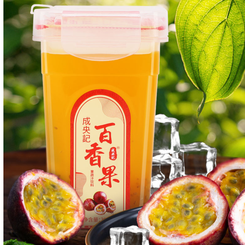 【生活馆】成央记百香果汁一瓶380ml