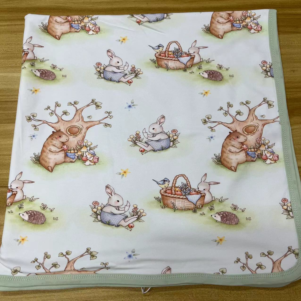  双层纯棉包单  新生儿包单85*85