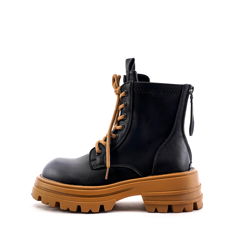 Lovevan/艾典范*新款时尚百搭英伦风马丁靴系带秋季圆头000370