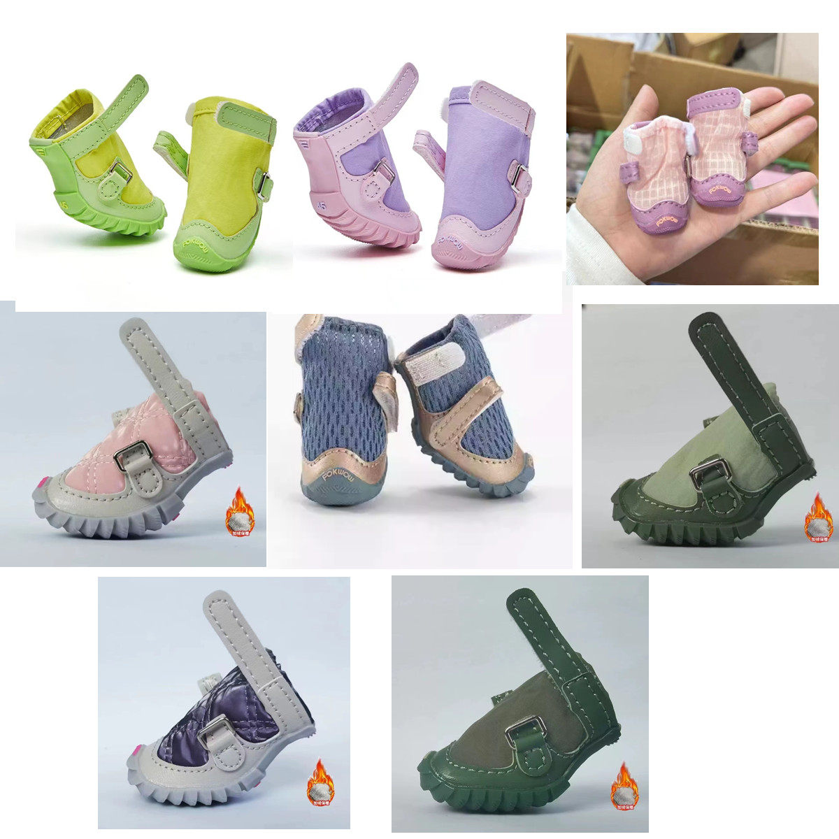 狗鞋泰迪宠物狗狗网面小型犬透气软底fokwow狗狗鞋子