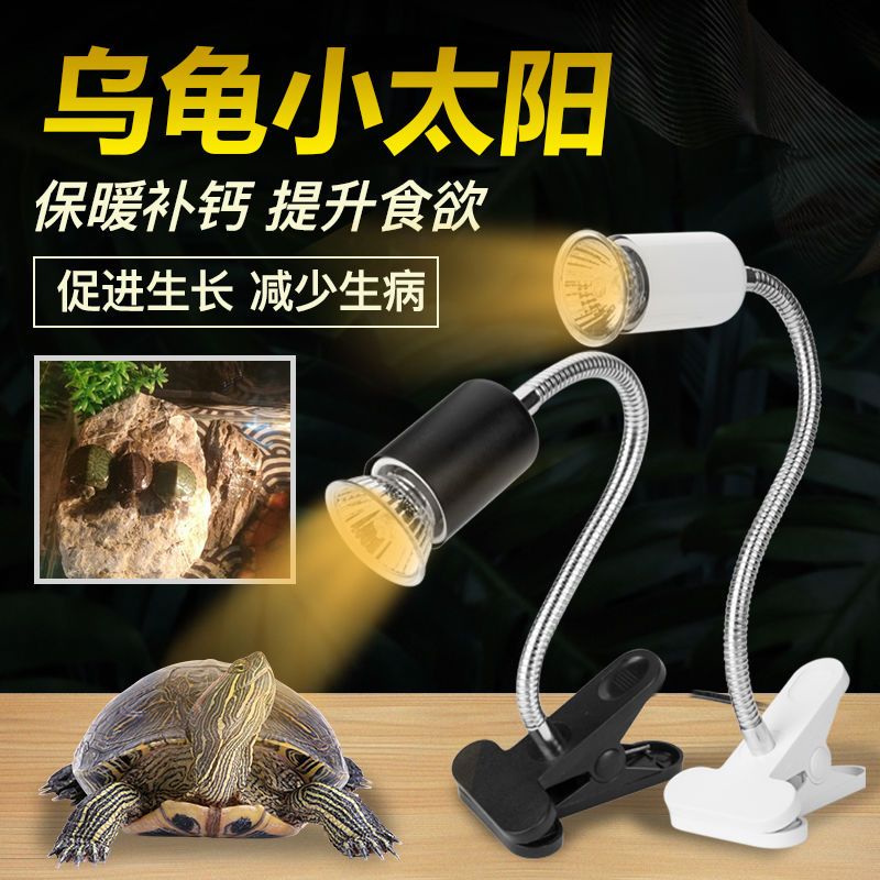 乌龟晒背灯补钙全光谱太阳灯泡加热保温杀菌三合一温控灯架爬宠灯