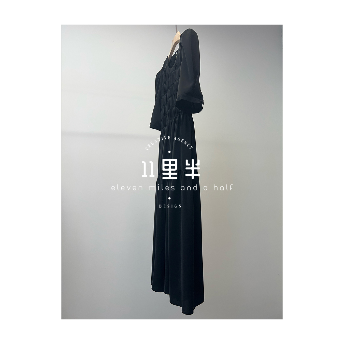 如懿&11里半【伯爵夫人】简约大气连衣裙 百搭女装24181004